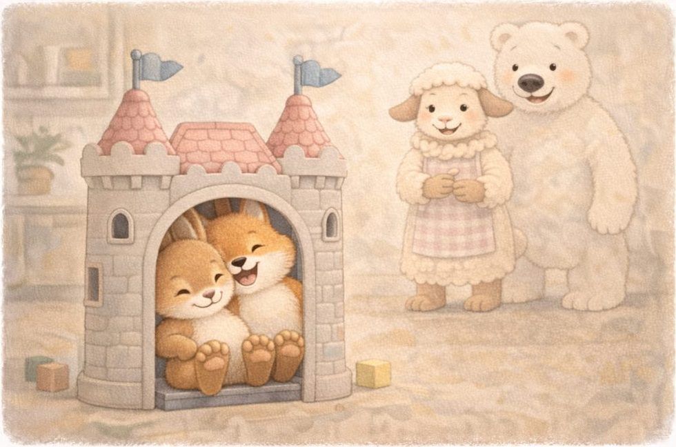 Innenseite: die kleine Burg